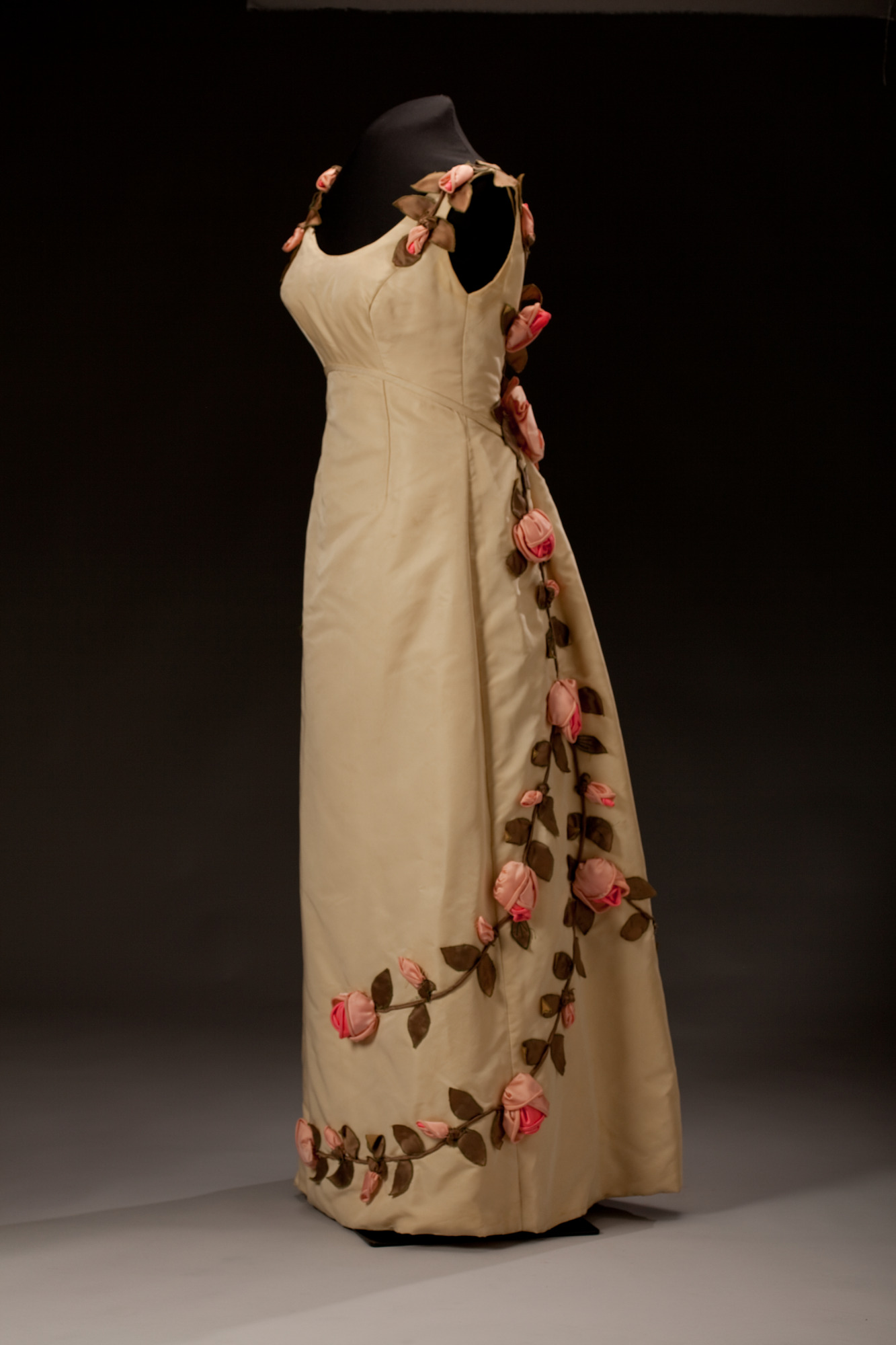 Floral detailed gown by Ann Lowe, circa 1960