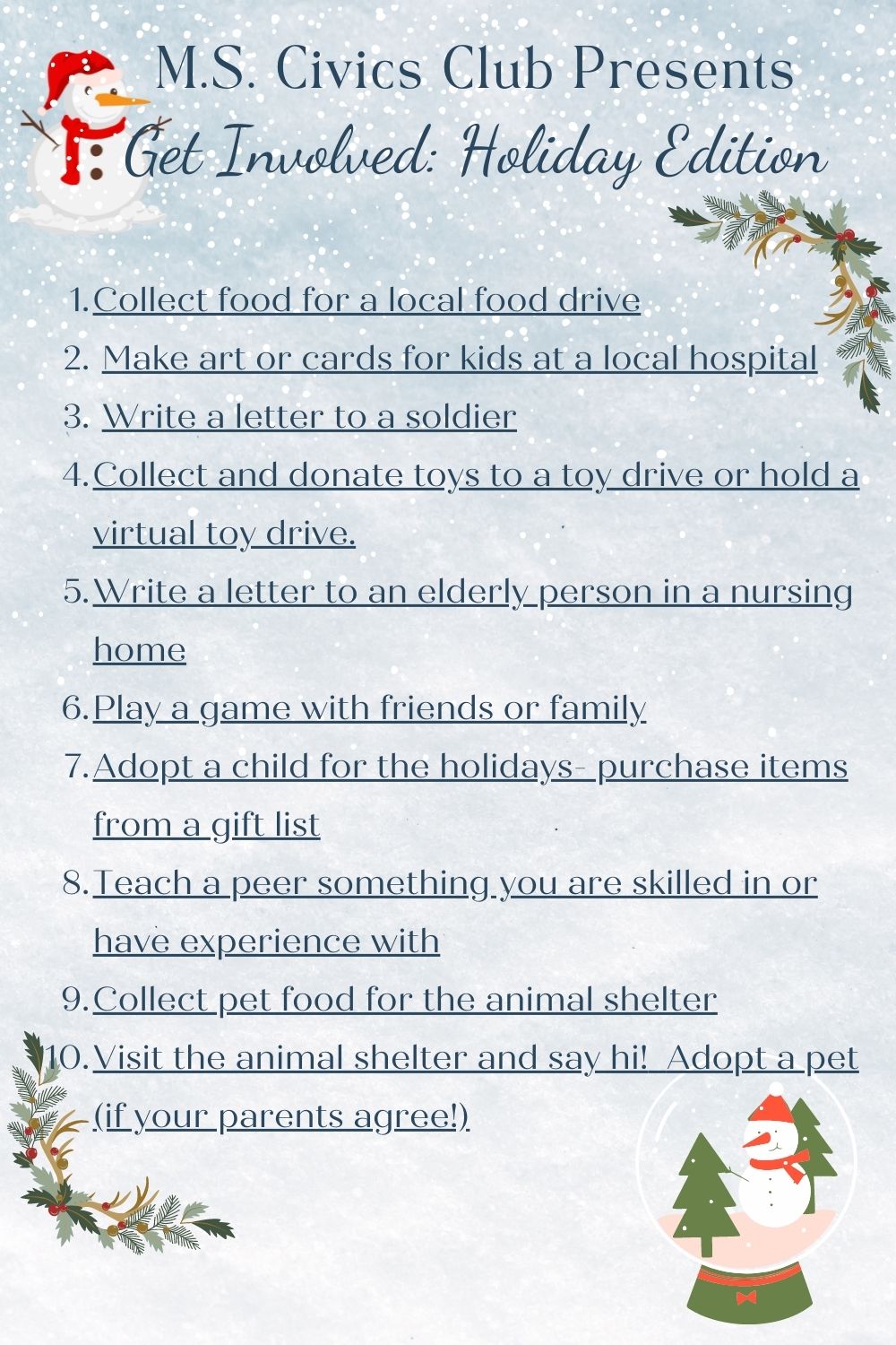 Holiday Volunteer Ideas for Kids
