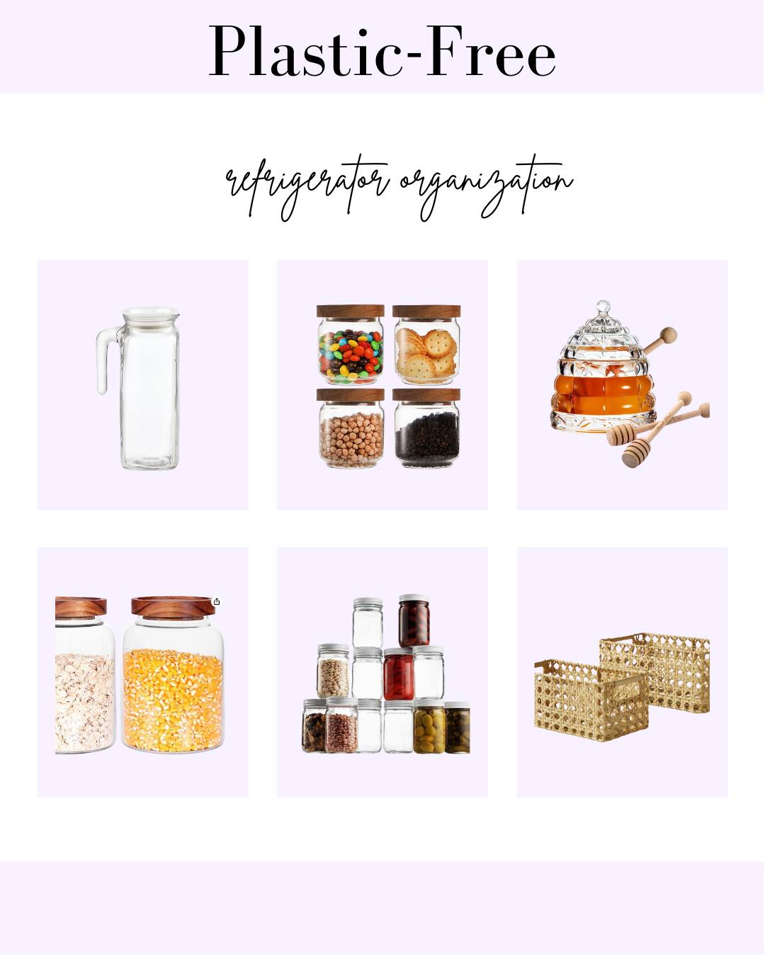5 Plastic Free Fridge Organization Ideas