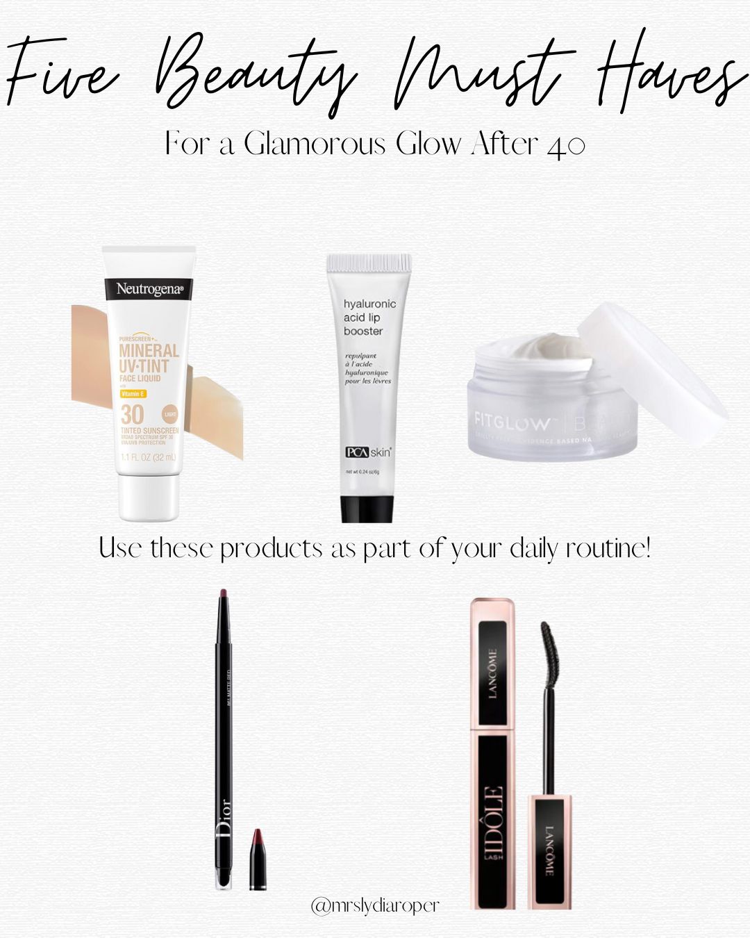 5 must have beauty products for a glamorous glow after 40