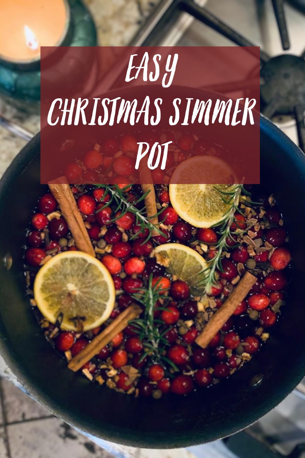 easy Christmas simmer pot